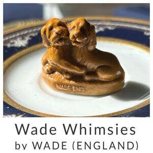 Wade Whimsies Two Puppies Figurine